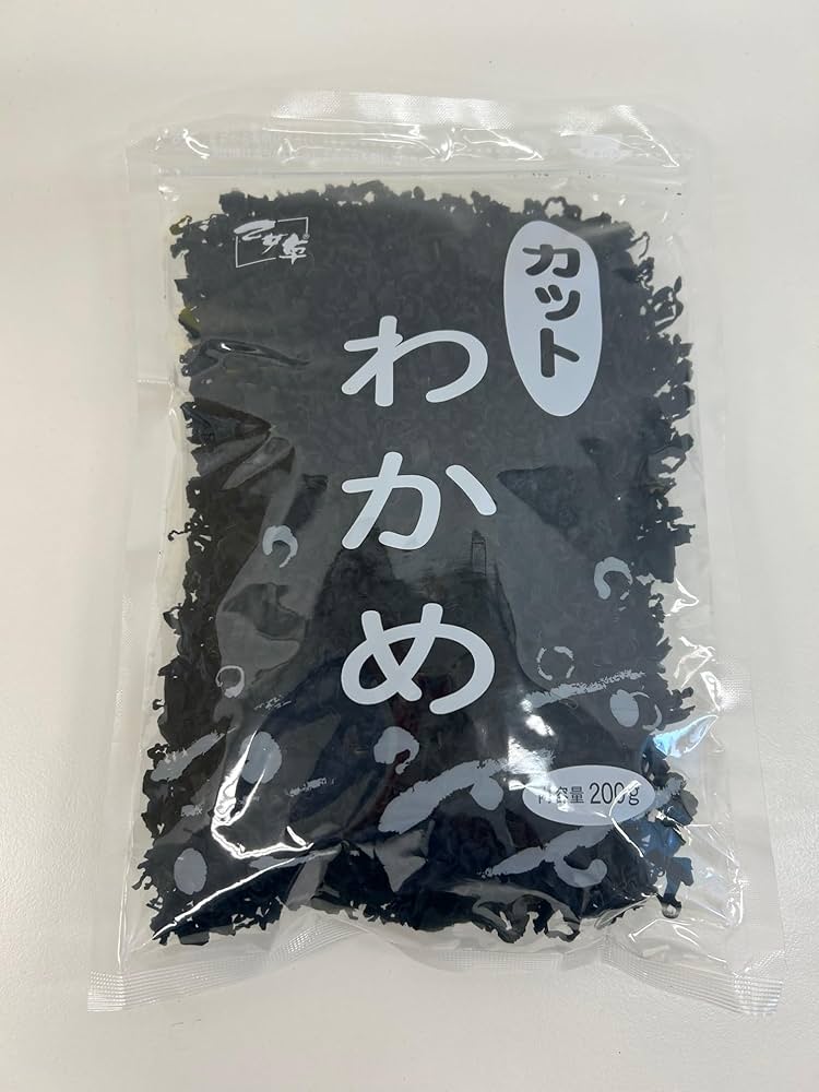 【送料分値引き】国内産100%カットわかめ500g×2袋 wakame_100gx10.jpg